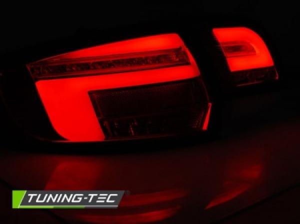 Voll LED Lightbar Rückleuchten passend für Audi A3 8P Sportback 08- Rot/Chrom dynBlinker