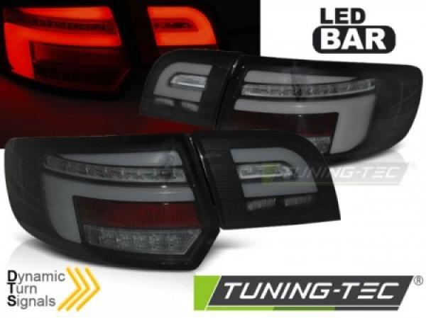 Voll LED Lightbar Rückleuchten passend für Audi A3 8P Sportback 08- Schwarz dyn Blinker