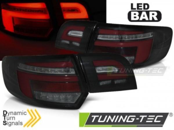 Voll LED Lightbar Rückleuchten passend für Audi A3 8P Sportback 08- Schwarz dyn Blinker