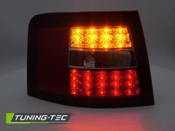 LED Rückleuchten passend für Audi A6 C5 4B Avant Bj. 97-04 Rot/Chrom mit LED Blinker