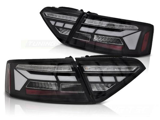Voll LED Lightbar Rückleuchten passend für Audi A5 Coupe Cabrio Sportback 11-16 Schwarz