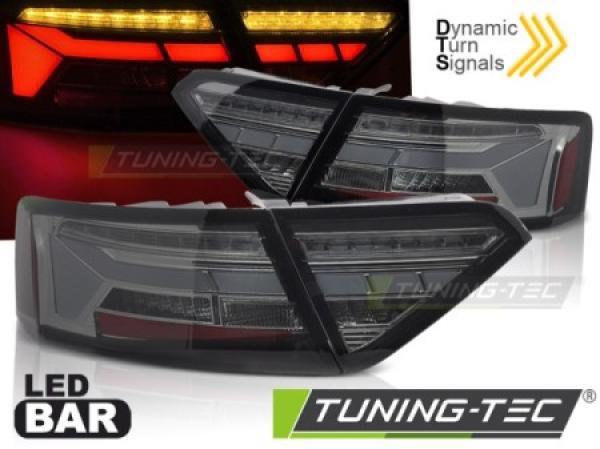 Voll LED Lightbar Rückleuchten passend für Audi A5 Coupe Cabrio Sportback 11-16 Smoke