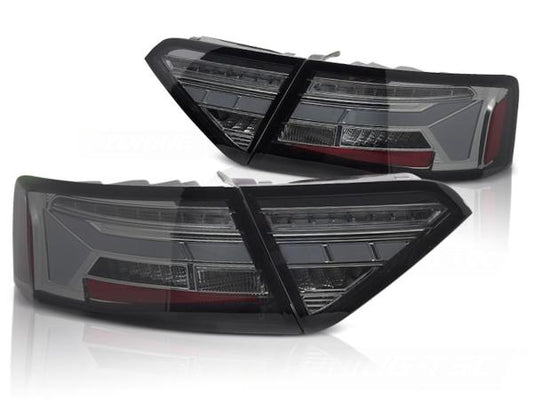 Voll LED Lightbar Rückleuchten passend für Audi A5 Coupe Cabrio Sportback 11-16 Smoke