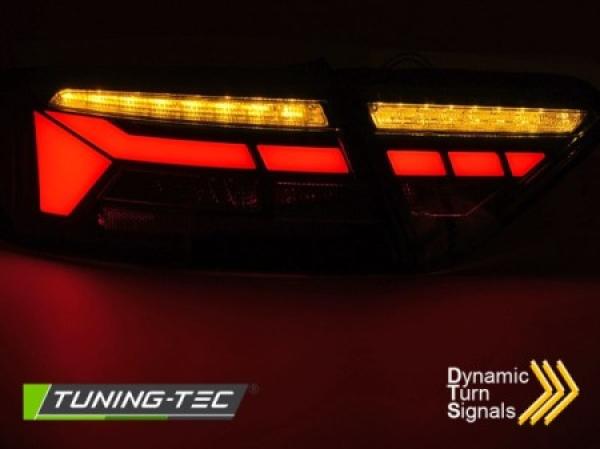 Voll LED Lightbar Rückleuchten passend für Audi A5 Coupe Cabrio Sportback 11- Rot/Smoke
