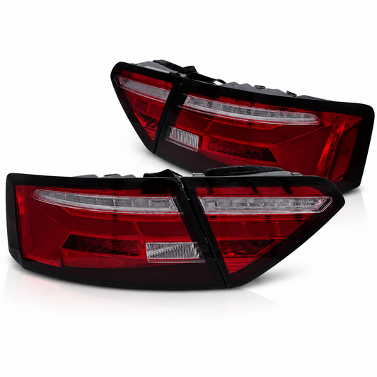 LED Rückleuchten passend für Audi A5 2011–2016 Rot/Smoke dynamisch