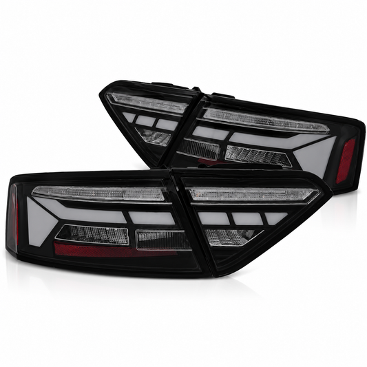 LED Rückleuchten passend für Audi A5 2011–2016 Schwarz/Smoke dynamisch