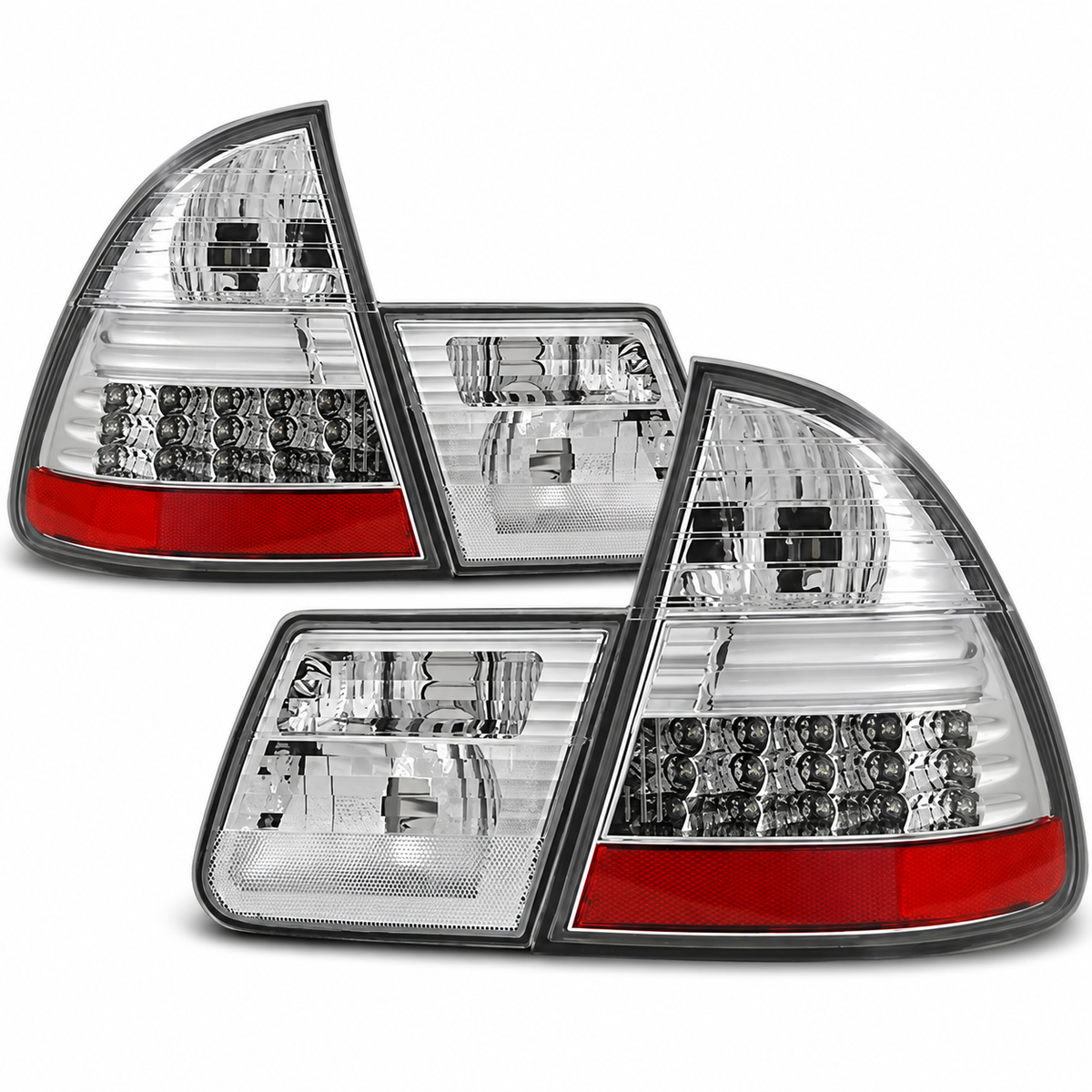 LED Rückleuchten passend für BMW E46 1999–2005 Touring Chrom