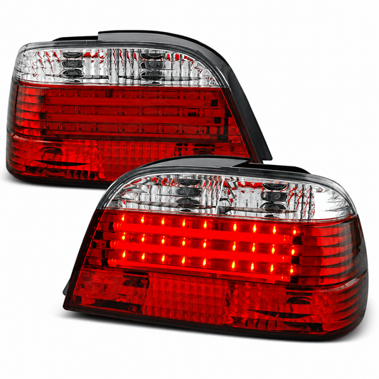 LED Rückleuchten passend für BMW E38 06/1994–07/2001 Rot/Weiß