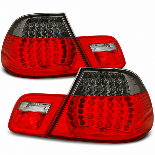 LED Rückleuchten passend für BMW E46 04/1999–03/2003 Cabrio Rot/Smoke