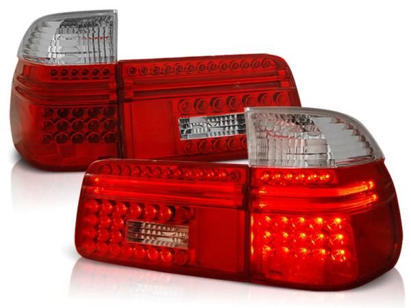 LED Rückleuchten passend für BMW E39 Touring Bj. 97-04 Rot/Chrom