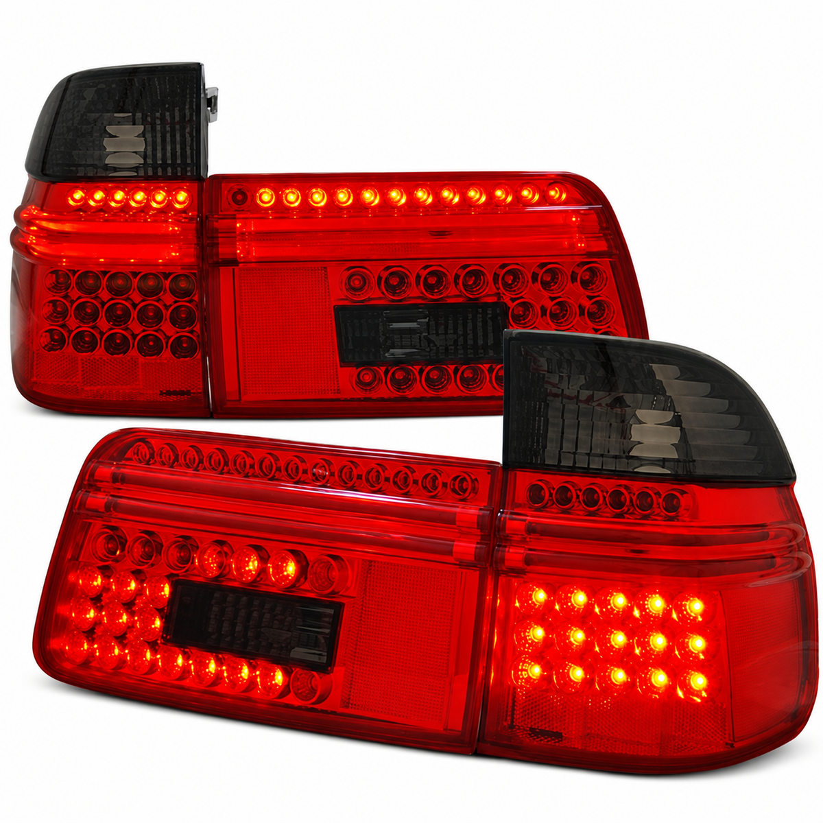 LED Rückleuchten passend für BMW E39 97-08.00 Touring Rot/Smoke