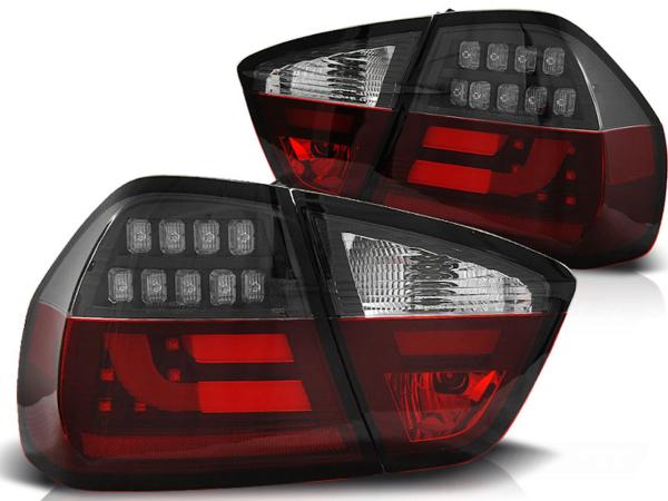 LED Lightbar Rückleuchten passend für BMW E90 Limo Bj. 05-08 Rot/Schwarz