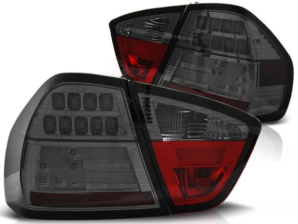 LED Lightbar Rückleuchten passend für BMW E90 Limo Bj. 05-08 Smoke