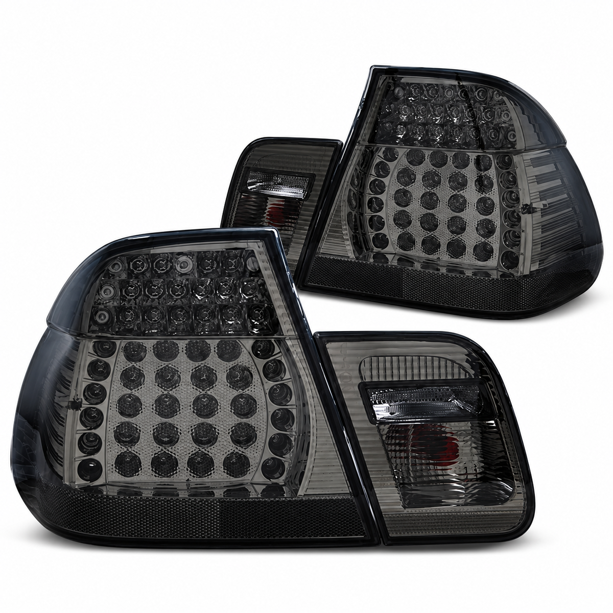 LED Rückleuchten passend für BMW E46 2001–2005 Limousine Smoke