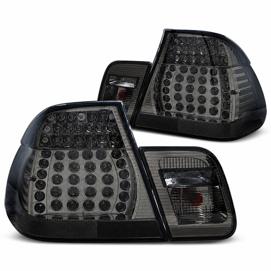 LED Rückleuchten passend für BMW E46 2001–2005 Limousine Smoke
