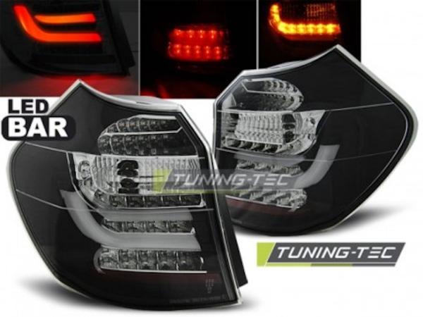 LED Lightbar Rückleuchten passend für BMW E87 Bj. 04-07 Schwarz