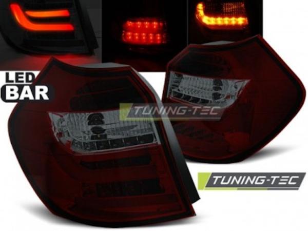 LED Lightbar Rückleuchten passend für BMW E81/E87 LCI Bj. 07-11 Rot/Smoke