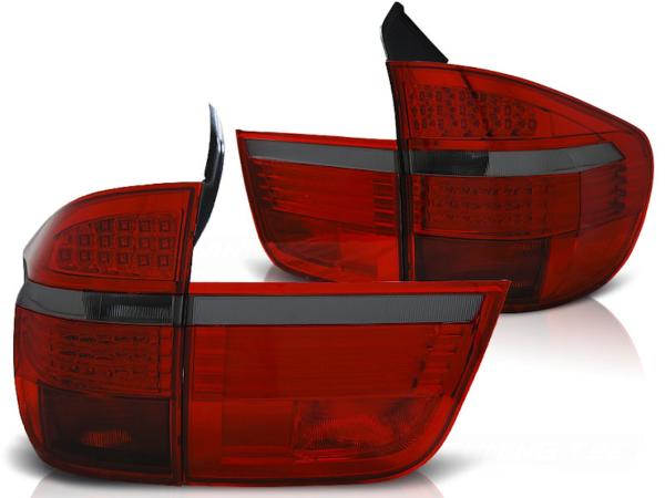 LED Rückleuchten passend für BMW X5 E70 Bj. 07-10 Rot/Smoke