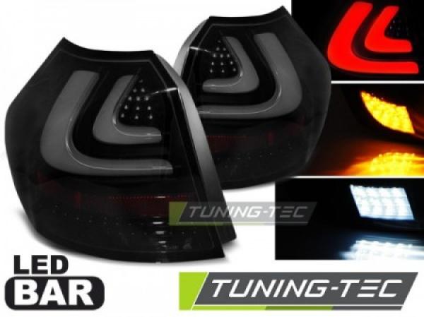 Voll LED Lightbar Rückleuchten passend für BMW E87 Bj. 04-07 Schwarz Smoke