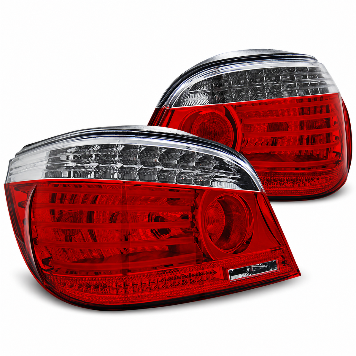 LED Rückleuchten passend für BMW E60 2003–2007 Rot/Weiß