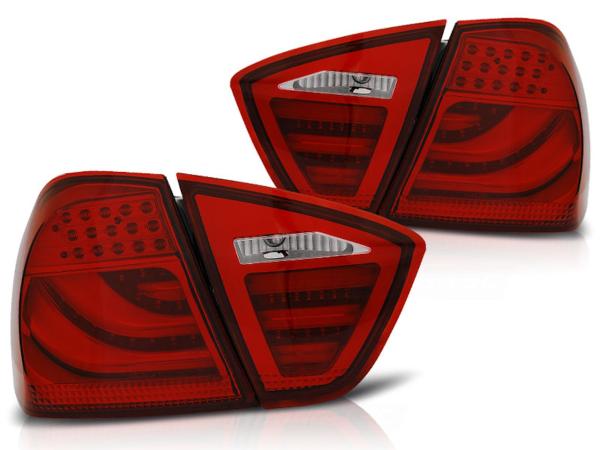 LED Lightbar Rückleuchten passend für BMW E90 Limo Bj. 05-08 Rot