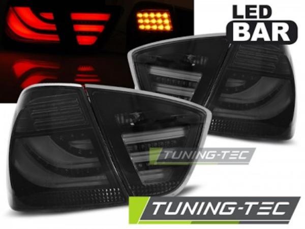 LED Lightbar Rückleuchten passend für BMW E90 Limo Bj. 05-08 Smoke