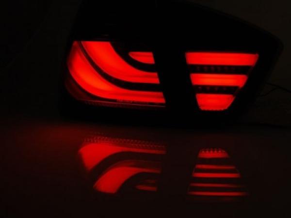 LED Lightbar Rückleuchten passend für BMW E90 Limo Bj. 05-08 Smoke