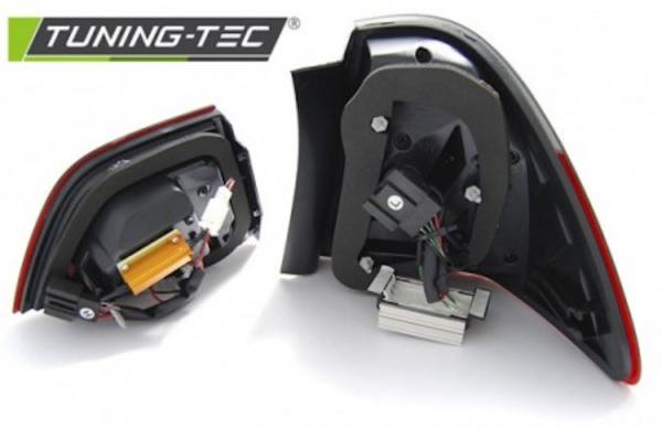 LED Lightbar Rückleuchten passend für BMW E91 LCI Touring Bj. 08-12 Rot/Chrom