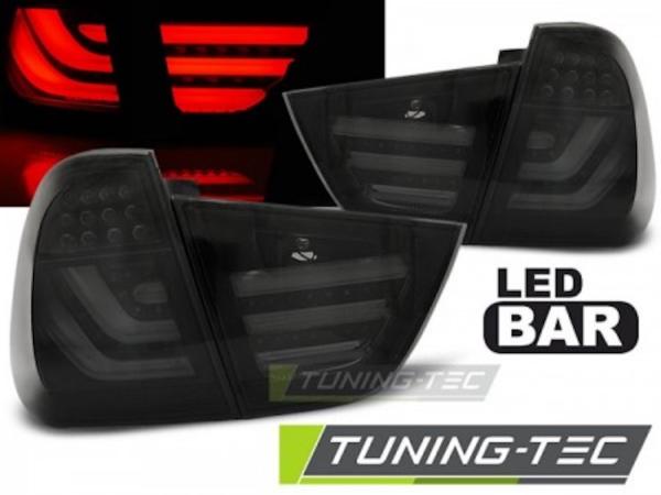 LED Lightbar Rückleuchten passend für BMW E91 LCI Touring Bj. 08-12 Schwarz Smoke
