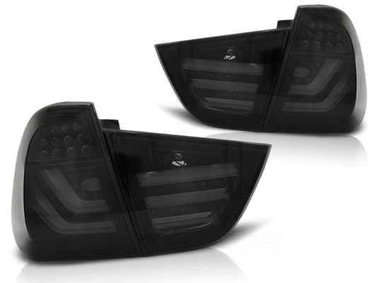 LED Lightbar Rückleuchten passend für BMW E91 LCI Touring Bj. 08-12 Schwarz Smoke