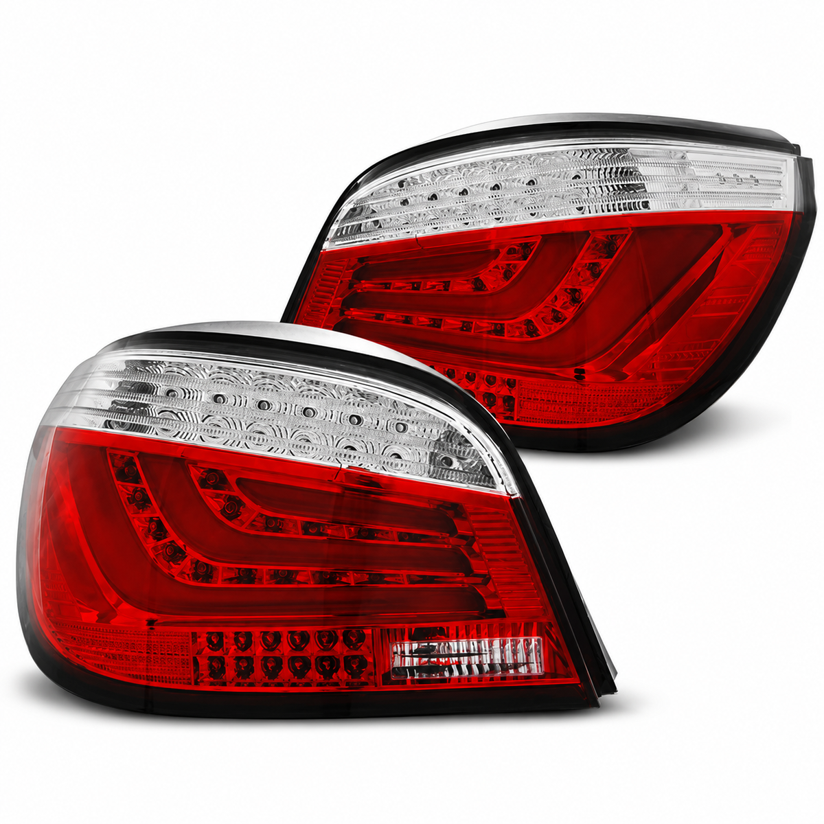 LED Rückleuchten passend für BMW E60 07/2003–02/2007 Rot/Weiß
