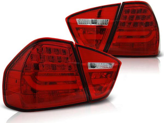 LED Lightbar Rückleuchten passend für BMW E90 Limo Bj. 05-08 Rot