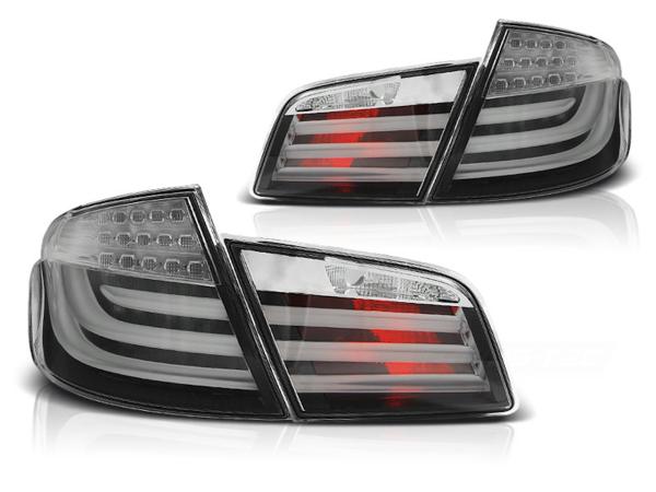 LED Lightbar Rückleuchten passend für BMW F10 Bj. 10-13 Schwarz/Grau LED Blinker