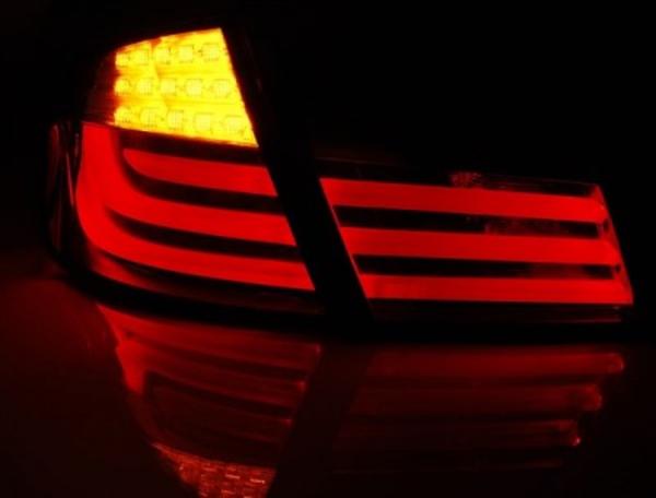 LED Lightbar Rückleuchten passend für BMW F10 Bj. 10-13 Schwarz LED Blinker