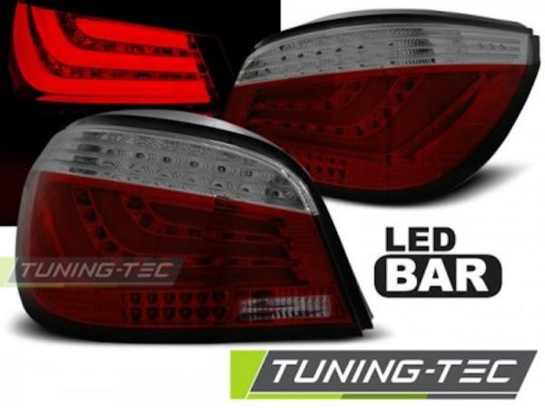 LED Lightbar Rückleuchten passend für BMW E60 LCI Limo Bj. 07-10 Rot/Smoke