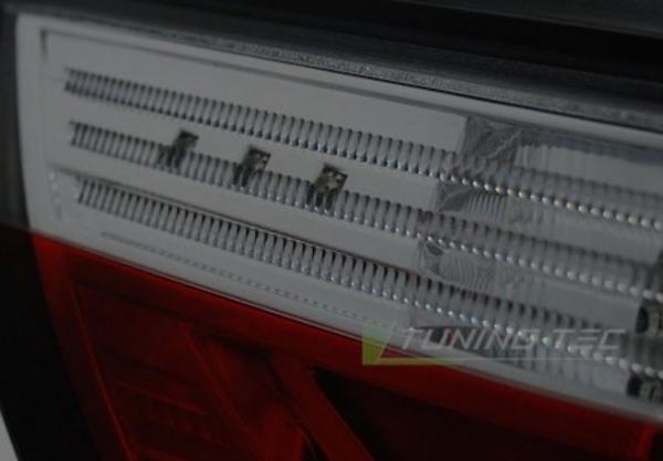 LED Lightbar Rückleuchten passend für BMW E60 LCI Limo Bj. 07-10 Rot/Smoke