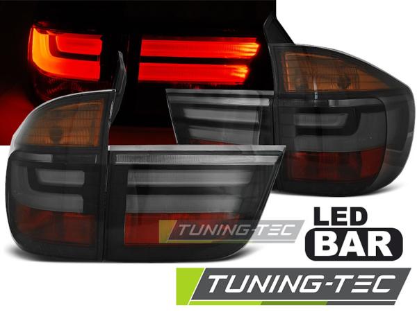 LED Lightbar Rückleuchten passend für BMW X5 E70 Bj. 07-10 Smoke