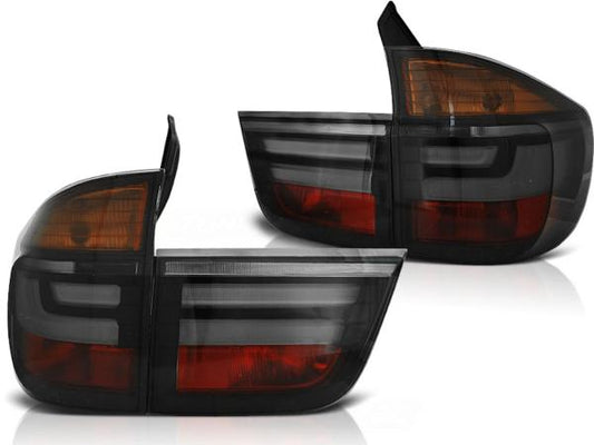 LED Lightbar Rückleuchten passend für BMW X5 E70 Bj. 07-10 Smoke