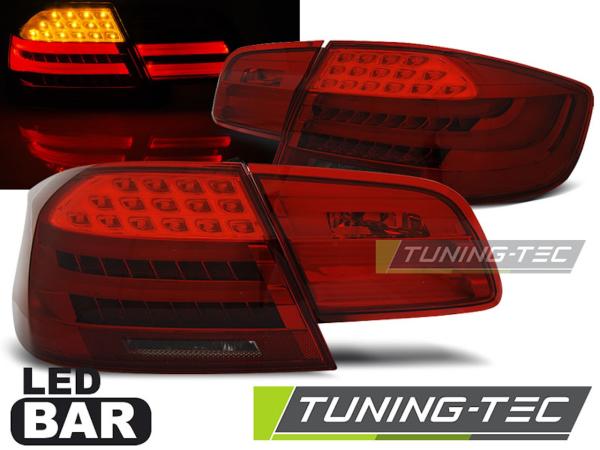 LED Lightbar Rückleuchten passend für BMW E92 Coupe Bj. 06-10 Rot/Smoke LCI Optik