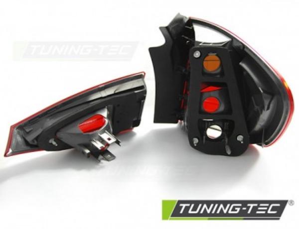 LED Lightbar Rückleuchten passend für BMW X1 E84 Bj. 09-12 Rot/Chrom