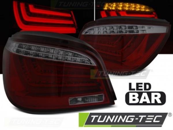 LED Lightbar Rückleuchten passend für BMW E60 Limo Bj. 03-07 Rot/Smoke