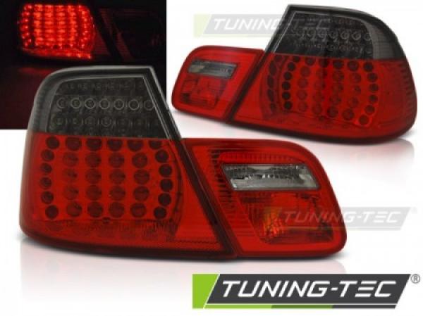 LED Rückleuchten passend für BMW E46 Coupe Bj. 03-06 Rot/Smoke