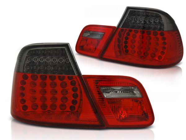 LED Rückleuchten passend für BMW E46 Coupe Bj. 03-06 Rot/Smoke