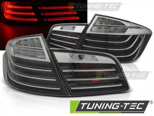 LED Lightbar Rückleuchten passend für BMW F10 Bj. 10-13 Schwarz/Chrom LCI Optik
