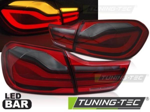 Voll LED Lightbar Rückleuchten passend für BMW F32 F33 F82 Bj. 2013-2016 Rot/Smoke