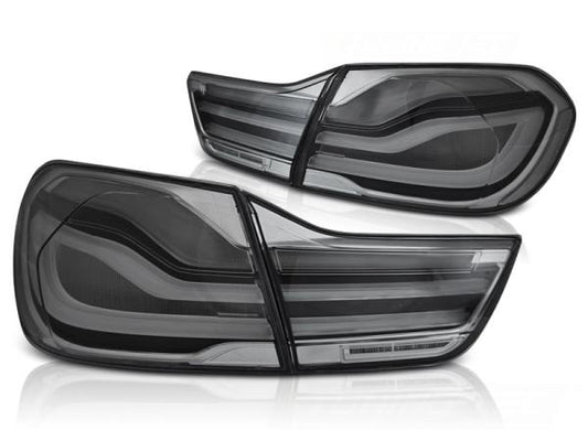 Voll LED Lightbar Rückleuchten passend für BMW F32 F33 F82 Bj. 2013-2016 Smoke