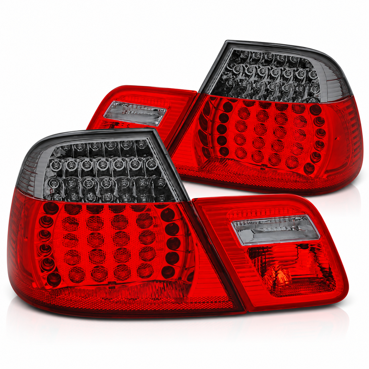 LED Rückleuchten passend für BMW E46 04/1999–03/2003 Coupé Rot/Smoke dynamisch