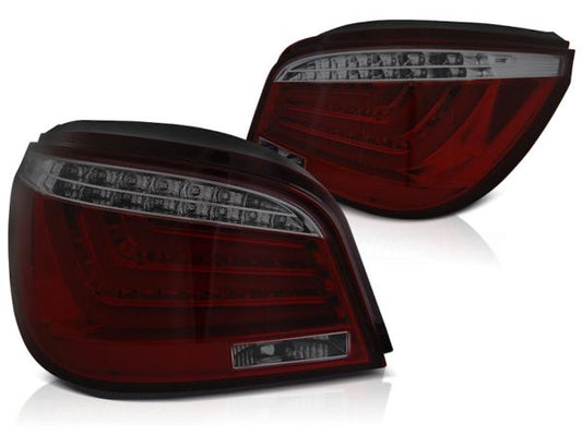 LED Lightbar Rückleuchten passend für BMW E60 LCI Limo Bj. 07-10 Rot/Smoke