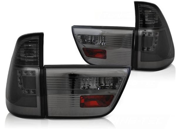 LED Lightbar Rückleuchten passend für BMW X5 E53 Bj. 99-03 Smoke