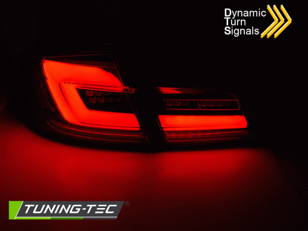 Voll LED Lightbar Rückleuchten passend für BMW F10 Limo Bj. 10-16 Rot/Smoke